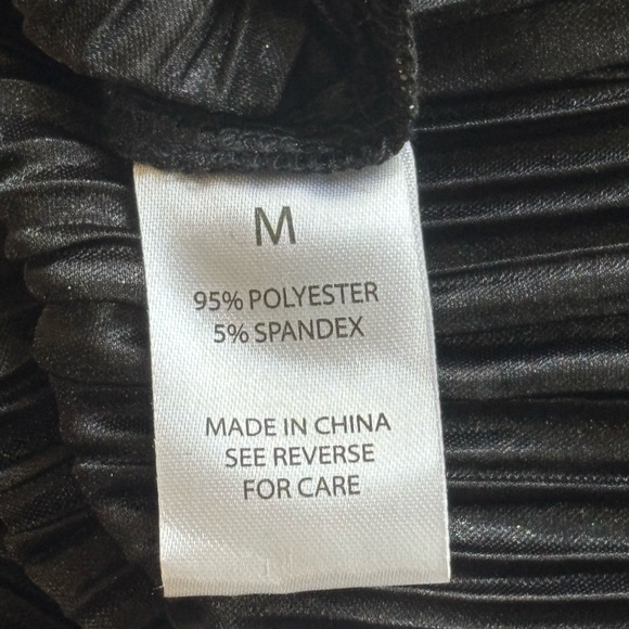 Wishlist Apparel Silver Metallic Fit and Flare Ruffled Dress Med NWOT - Picture 5 of 8